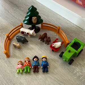 Playmobil 1.2.3 set : farm & forest